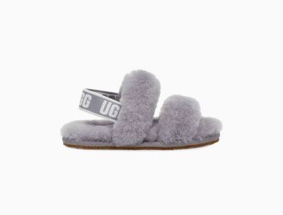 UGG Oh Yeah Toddlers Slippers Soft Amethyst/ Deep Grey - AU 523XR